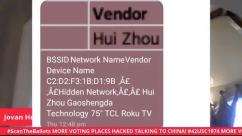 MUST WATCH VIDEO: Jovan Pulitzer Reveals Electronic Voting Machines in Georgia Communicating with Vendor in China